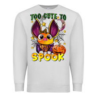 Dove Grey too cute to spook Premium Sweatshirt - LillyAllenDesigns