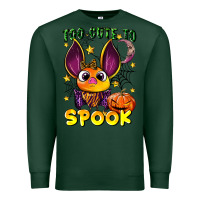 Sports Green too cute to spook Premium Sweatshirt - LillyAllenDesigns
