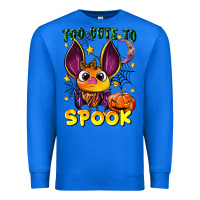 True Royal too cute to spook Premium Sweatshirt - LillyAllenDesigns