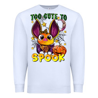 White too cute to spook Premium Sweatshirt - LillyAllenDesigns