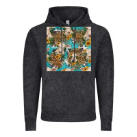 Vintage Black charolais cow and sunflowers seamless pattern Vintage Hoodie - HRA Design Shop