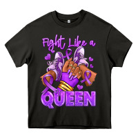 Asphalt fight like a queen lupus awareness afro girl sneak Heavy Core Tee - RanaPortraitStore