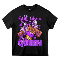 Black fight like a queen lupus awareness afro girl sneak Heavy Core Tee - RanaPortraitStore