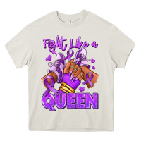 Fight Like A Queen Lupus Awareness Afro Girl Sneak Heavy Core Tee | Teevron