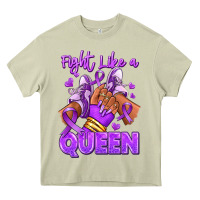 Mossy fight like a queen lupus awareness afro girl sneak Heavy Core Tee - RanaPortraitStore