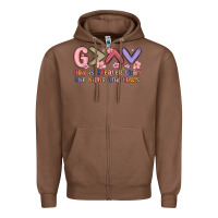 Chestnut god is greater than the highs and lows Zipper Hoodie - MaliasSmallBusiness