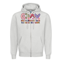 Dove Grey god is greater than the highs and lows Zipper Hoodie - MaliasSmallBusiness