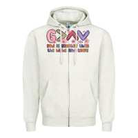 Oatmeal Heather god is greater than the highs and lows Zipper Hoodie - MaliasSmallBusiness