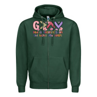 Sports Green god is greater than the highs and lows Zipper Hoodie - MaliasSmallBusiness