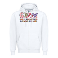 White god is greater than the highs and lows Zipper Hoodie - MaliasSmallBusiness