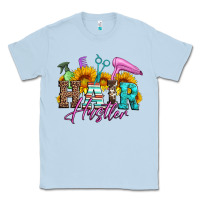 Dusty Blue hair hustler hairstylist Classic Tee - Artiststas