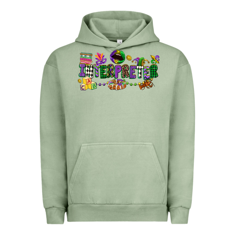 Interpreter Mardi Gras Urban Hoodie by CowGirlArtShop | Teevron