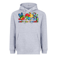 Heather Grey accept love understand Heavyweight Hoodie - LillyAllenDesigns