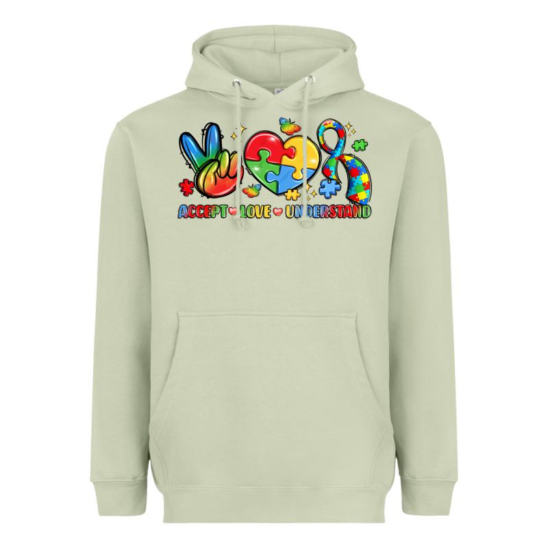 Accept Love Understand Heavyweight Hoodie by LillyAllenDesigns | Teevron