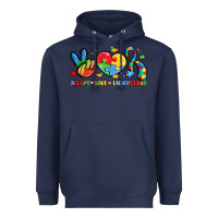 Navy accept love understand Heavyweight Hoodie - LillyAllenDesigns