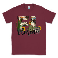 Burgundy florida state cowhide serape cactus Classic Tee - RanaPortraitStore