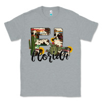 Heather Grey florida state cowhide serape cactus Classic Tee - RanaPortraitStore