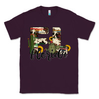 Plum florida state cowhide serape cactus Classic Tee - RanaPortraitStore