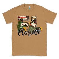 Toasted Coconut florida state cowhide serape cactus Classic Tee - RanaPortraitStore