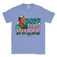 Colony Blue afro  nurse dope black Classic Tee - AdoDesignShop