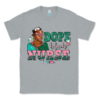 Heather Grey afro  nurse dope black Classic Tee - AdoDesignShop
