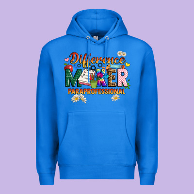 Difference Maker Paraprofessional Premium Hoodie Designed By Jahusdesignshop