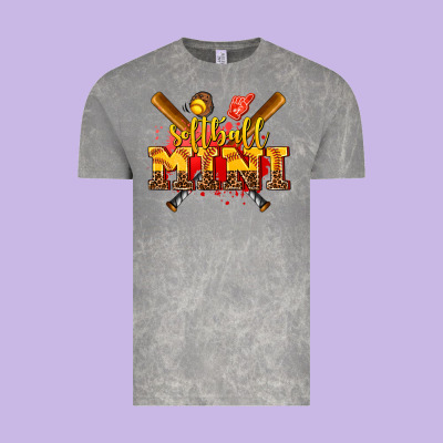 Softball Mini Vintage Tee Designed By Adodesignshop