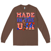 Chestnut made in the usa Long Sleeve Tee - NancyCooperArtShop