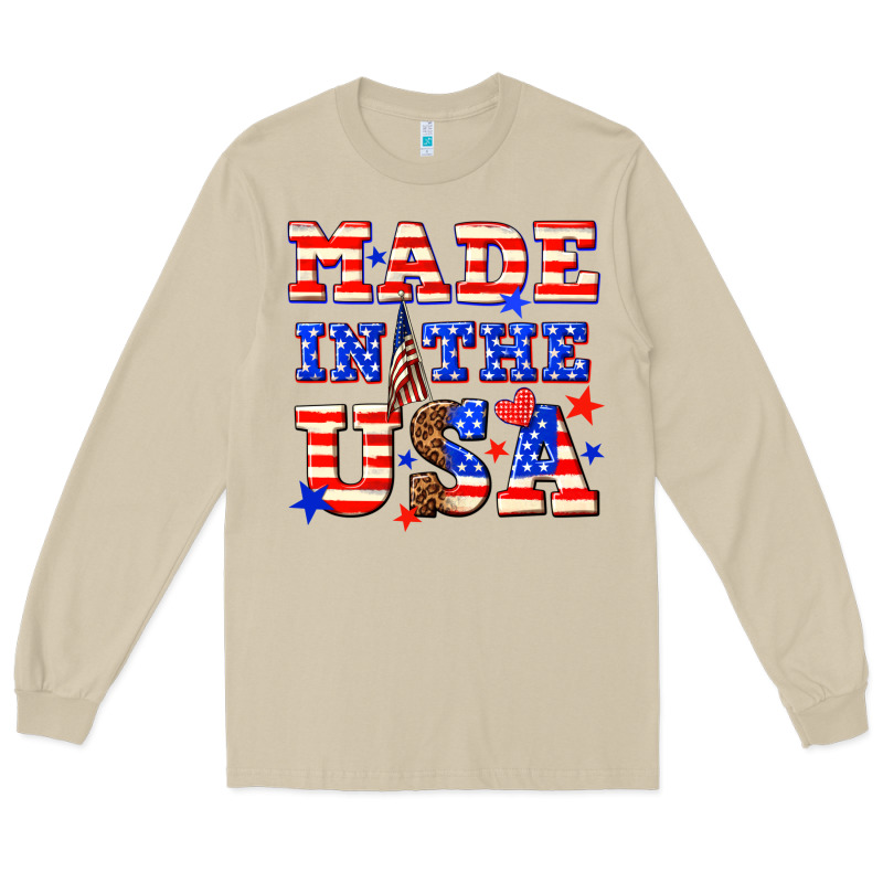 Made In The Usa Long Sleeve Tee by NancyCooperArtShop | Teevron