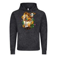 Vintage Black simmental cow bobba cup Vintage Hoodie - FaDigitalArtStudio