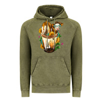 Vintage Olive simmental cow bobba cup Vintage Hoodie - FaDigitalArtStudio