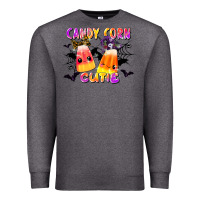 Charcoal Heather candy corn cute Premium Sweatshirt - LillyAllenDesigns