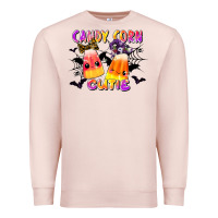Pale Pink candy corn cute Premium Sweatshirt - LillyAllenDesigns
