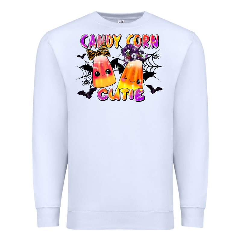 Candy Corn Cute Premium Sweatshirt by LillyAllenDesigns | Teevron