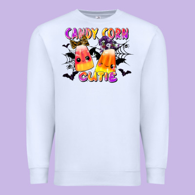 Candy Corn Cute Premium Sweatshirt Designed By Lillyallendesigns