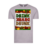 Vintage Zinc Christmas Drink Drank Drunk Vintage Tee - Artiststas
