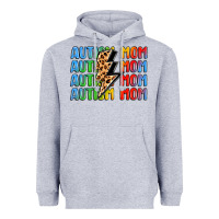 Heather Grey autism mom lightning bolt Heavyweight Hoodie - LillyAllenDesigns