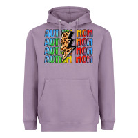 Lavender autism mom lightning bolt Heavyweight Hoodie - LillyAllenDesigns
