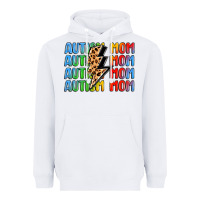 White autism mom lightning bolt Heavyweight Hoodie - LillyAllenDesigns