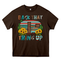 Chocolate Brown back that thing up Heavy Core Tee - Artiststas