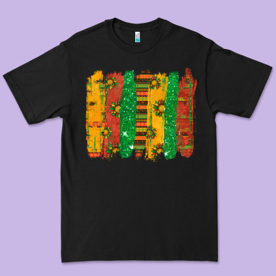 Premium Tee black history brushstroke
