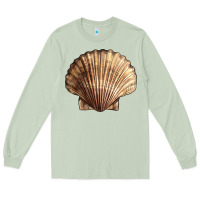 Matcha Japanese Scallop Shell Long Sleeve Tee - LillyAllenDesigns