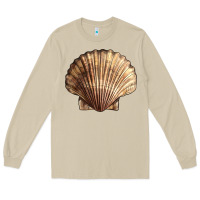 Mushroom Japanese Scallop Shell Long Sleeve Tee - LillyAllenDesigns