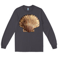 Smoke Japanese Scallop Shell Long Sleeve Tee - LillyAllenDesigns