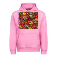 Fuchsia Pink mardi gras crawfish Urban Hoodie - CowGirlArtShop
