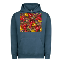 Pigment Midnight Navy mardi gras crawfish Urban Hoodie - CowGirlArtShop