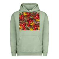 Pigment Oil Green mardi gras crawfish Urban Hoodie - CowGirlArtShop