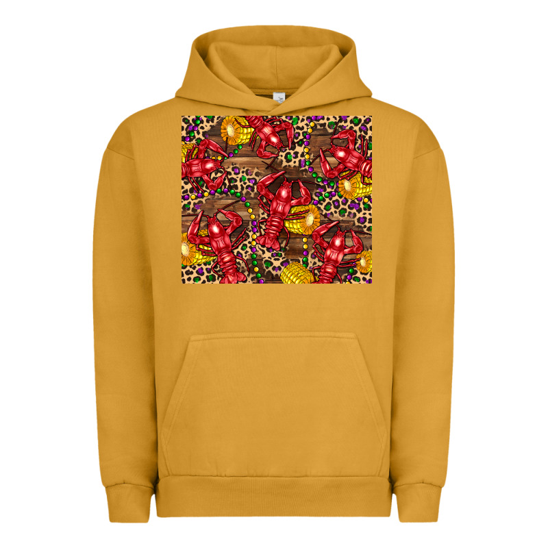 Mardi Gras Crawfish Urban Hoodie by CowGirlArtShop | Teevron
