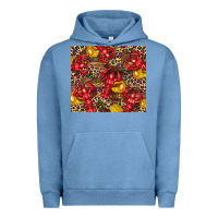 Pigment Pebble Blue mardi gras crawfish Urban Hoodie - CowGirlArtShop