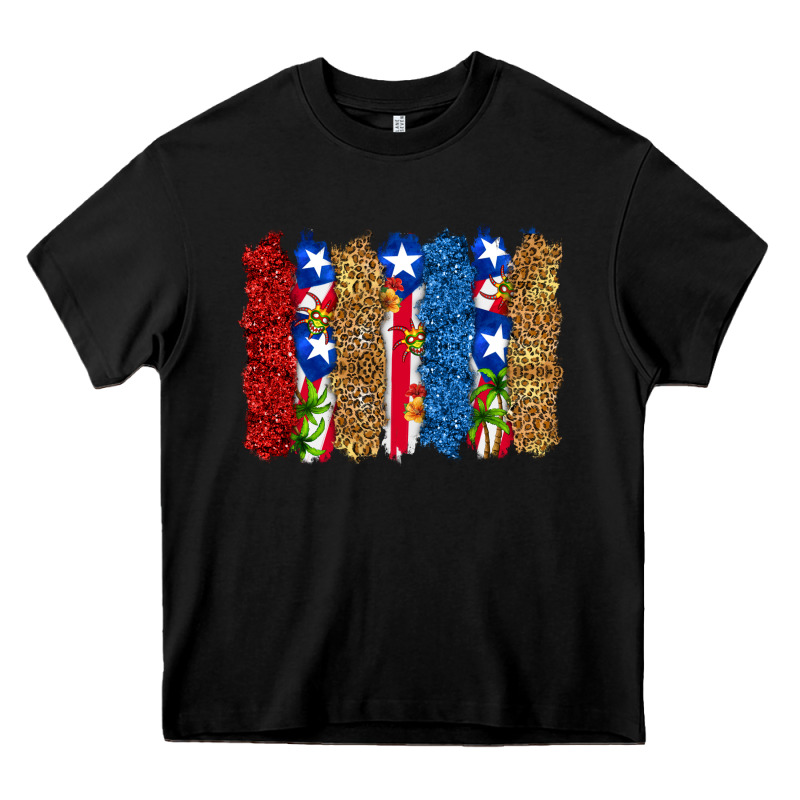 Puerto Rico Republic Brushstrokes Heavy Core Tee by RanaPortraitStore | Teevron